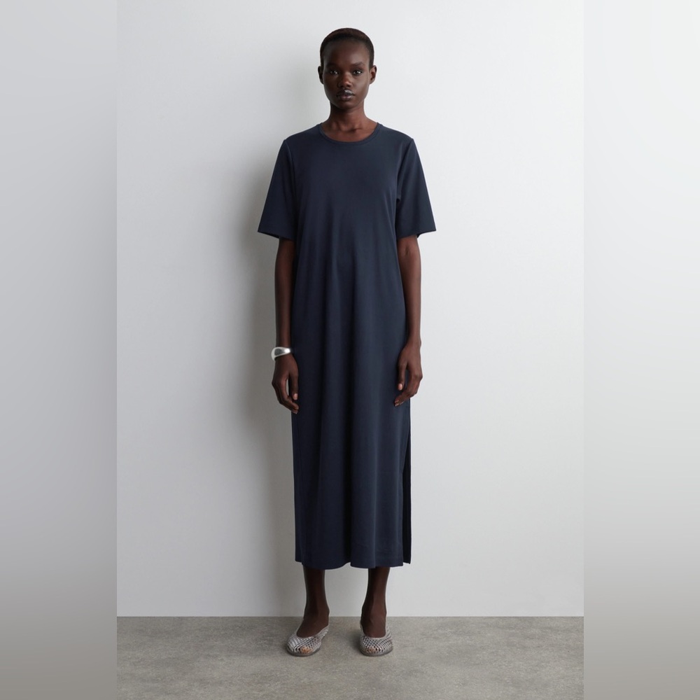 Stillwater Cotton Dress in Navy